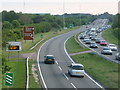 Holdenhurst: Cooper Dean flyover from the footbridge in BH8 0LD