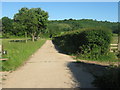The Darenth Valley path crosse track to Pump Station in TN14 7UD