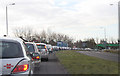 Traffic jam on the Thurmaston By-pass in LE4 8FQ