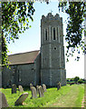 St Margaret's church - the octagonal C13 tower in NR34 0ET