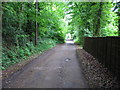 Looking SW along The Avenue above Temple Ewell in CT16 3AR