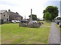 Cockfield village green and war memorial in DL13 5AD