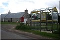 Bus shelter and Postbox by Heatherlea in AB37 9JN
