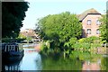 Approaching Newbury Lock in RG14 1TF
