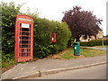 Charminster: postbox № DT2 178 and phone, East Hill in DT2 9QD