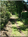 Footpath on site of former railway station, Aldeburgh in IP15 5LE