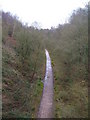 Disused rail track near Knowle in EX9 6AJ