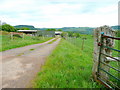 Recent track to farm buildings in NP25 5NT
