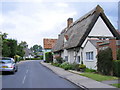 Looking north along the high street, Great Abington in CB21 6DL