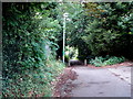 Public footpath at the end of Oak Hill Lane in IP2 9SL