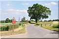 Church Road towards Holy Trinity Church, Bradwell in Bradwell