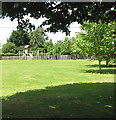 Village green and children's playground in NR14 8PJ