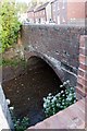 Wesley Brook passes under Church St, Shifnal in TF11 8AZ