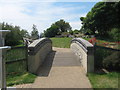 Footbridge in Lower Leas Country Park in CT20 2SU