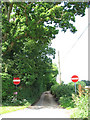 No Entry - School Hill in Tasburgh