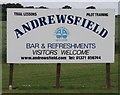 Andrewsfield Flying Club Sign, Great Saling, Essex in CM6 3TD