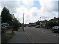 Looking southwards down Kingsley Avenue in TW20 0TD