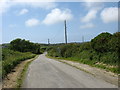 The Llanfaethlu road east of Gaerwen Farm in LL65 4DY