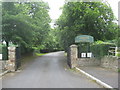 Entrance driveway to Long Ashton Business Park in BS41 9NA