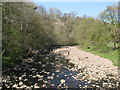 The River Irthing upstream of the Millennium Bridge in CA8 7AA