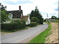 Aslacton Road through Forncett St Mary in Forncett