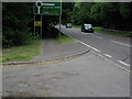 Roadsign on the A272 at bridleway turning for Highbridge Mill Cottages in RH17 5NW