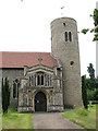 St Mary's church - north porch and tower in IP22 5XE