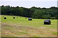 Bales of hay near Boars Hill in OX1 5JF