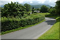 Country road in Cwmcrawnon in LD3 7NZ
