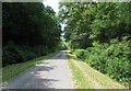 Drive and footpath to Bignor Park in RH20 1HG