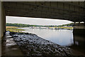 Beneath M27 motorway bridge over River Hamble in SO31 8LL