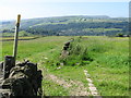 Footpath towards Hebden Bridge in HX7 8SN