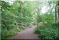 Footbridge on the byway south of Weald in TN14 6PX