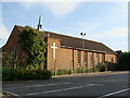 St. Christopher's church and a supermarket car park in NP16 5RQ