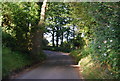 Bend in Long Barn Rd near Weald in TN14 6PT