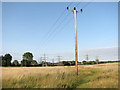 Boudica's Way - past poles and pylons in NR1 2NQ
