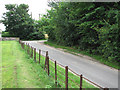 Approaching Flaxlands Road on Chapel Road in NR16 1RN