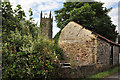 St Odulphus' church tower and outbuilding of the Weary Friar - Pillaton in PL12 6QR
