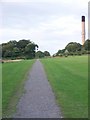Arrowe Park & the hospital chimney in CH49 1ST