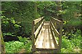 Footbridge across the Dean Burn in Penicuik