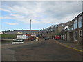 Street leading away from Seahouses Harbour in NE68 7RJ