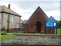 The tiny St. Aidan's Roman Catholic Church in Seahouses in NE68 7XA