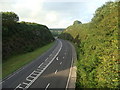 A477 trunk road cutting in SA67 8PG