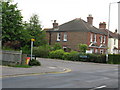 Junction of Forge Place with Povey Cross Road in RH6 7EG