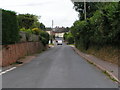 Parsonage Lane, looking towards Woodbury centre in EX5 1NE