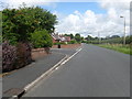 Minor road on the edge of Hambleton in FY6 9BN