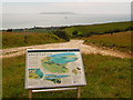Ringstead: information board and view in DT2 8NQ