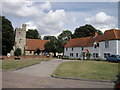 St Nicholas' Church and cottages in Tillingham in CM0 7SY