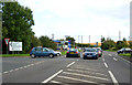 Fosse Way traffic crossing the A423 at Princethorpe in CV23 9PE