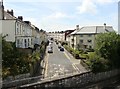 Bayswater Road from footbridge in PL1 5DW
